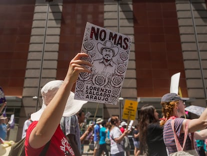 Protest for justice for Lorenzo Salgado Araujo in Houston