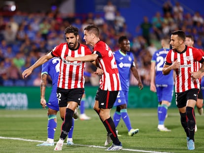 Raul Garcia of Athletic Club celebrates a goal during the spanish league, La Liga Santander, football match played between Getafe CF and Athletic Club de Bilbao at Coliseum Alfonso Perez stadium on October 18, 2022, in Getafe, Madrid, Spain.
AFP7 
18/10/2022 ONLY FOR USE IN SPAIN