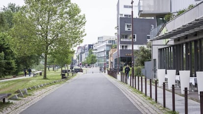 Las malas hierbas crecen en las calles de Nantes y se han convertido en una parte importante de la ciudad