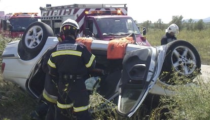 El accidente de tr&aacute;fico que ha tenido lugar en Castell&oacute;n.