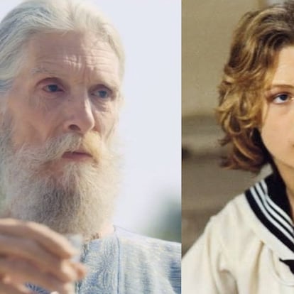 Björn Andrésen en 'Midsommar' (2019) y en 'Muerte en Venecia' (1971).