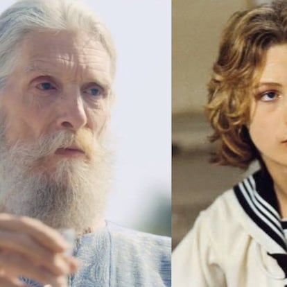 Björn Andrésen en 'Midsommar' (2019) y en 'Muerte en Venecia' (1971).