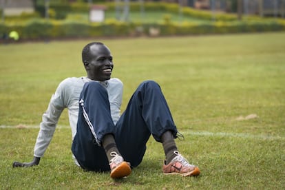 Refugiado sursudanés Paulo Amotun Lokoro, miembro del Equipo Olímpico de Refugiados. “Sé que corro en nombre de todos los refugiados. Fui uno de los refugiados que estaban allí, en el campamento, y ahora tengo una situación que apenas podría imaginarme”, explica a Acnur. 