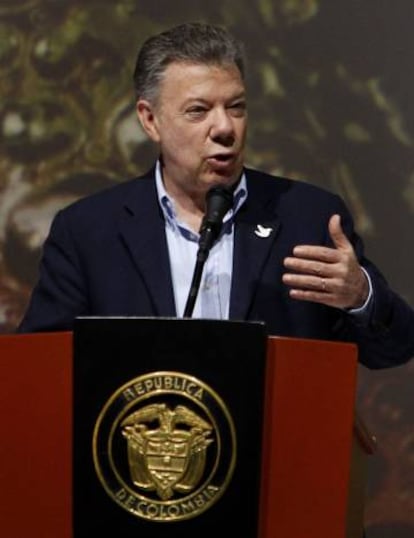 Juan Manuel Santos, em Medellín.