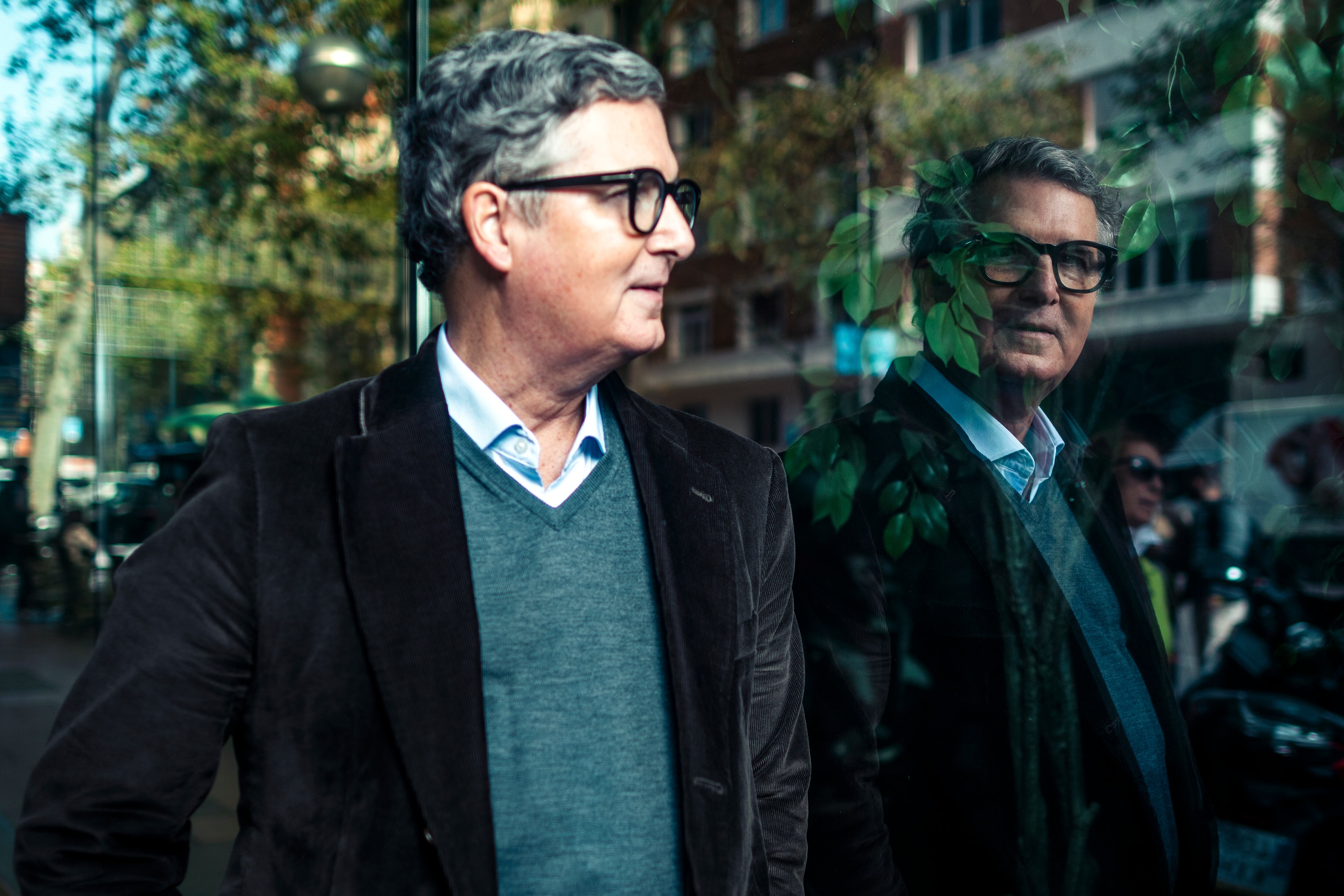 Juancho Escudero, paciente oncológico, en la calle Velázquez, en Madrid.