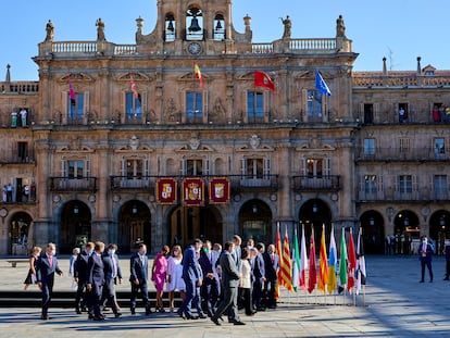 La conferencia de presidentes en  Salamanca.