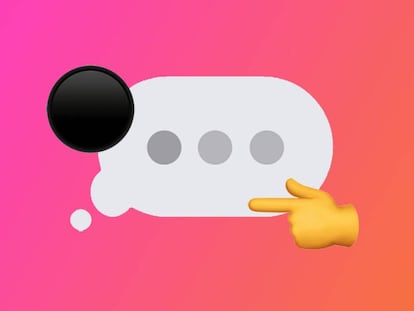 iMessage black dot