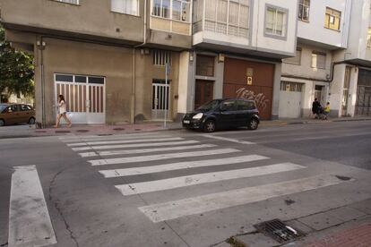 Paso de peatones en el que fue atropellado el ni&ntilde;o, de dos a&ntilde;os.