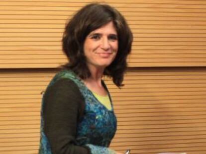 La diputada de Hacienda, Helena Franco, ayer en San Sebastián.