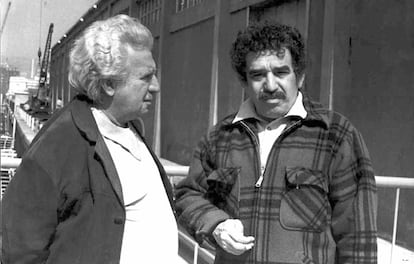 Por volta de 1980. Gabriel García Márquez com Jorge Amado.