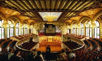 Interior del Palau de la Música Catalana.