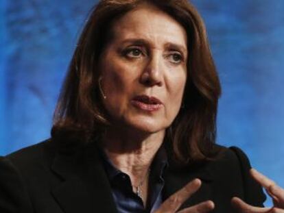 Ruth Porat durante su intervención en una conferencia en 2014.