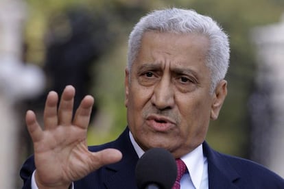 Abdalá Ensour, primer ministro de Jordania, tras la jura de su nuevo Gobierno.