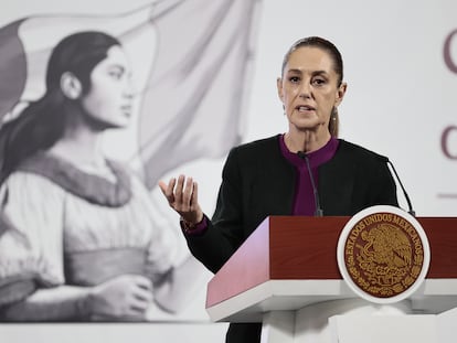 Claudia Sheinbaum, en Ciudad de México, este martes.