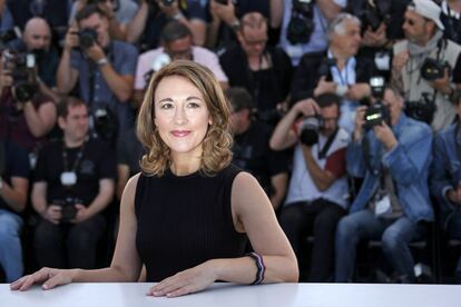 Dorothy Atkinson, actriz, durante la presentación de la película 'Mr. Turner' en Cannes.