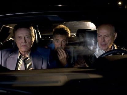 De izquierda a derecha, Christopher Walken, Al Pacino y Alan Arkin.