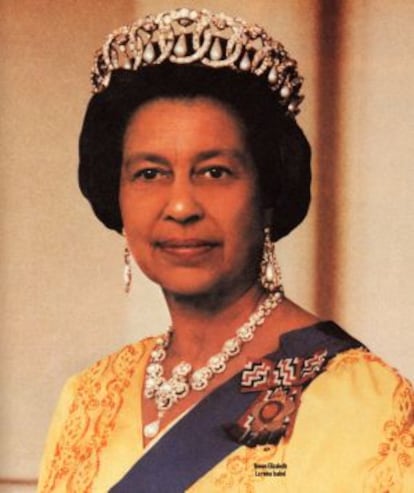 Reina Isabell II negra.