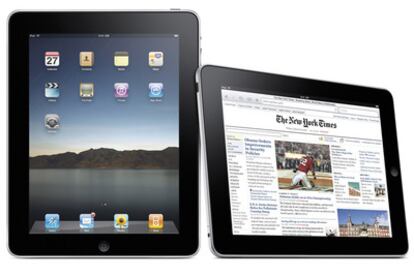 El iPad tiene una pantalla de 10 pulgadas (25 centímetros).