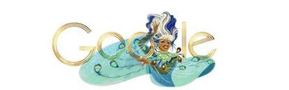 Celia Cruz en el doodle de Google