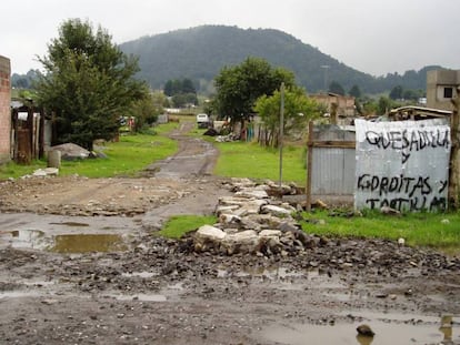 Poblado de Jardines de San Juan Ajusco, en M&eacute;xico. 