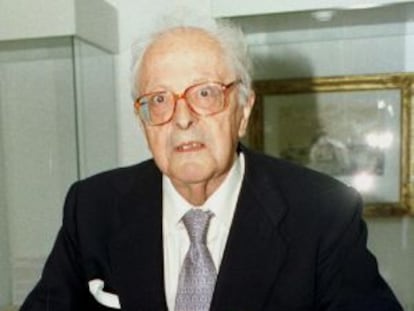 El historiador Vicente Palacio Atard, en 200.