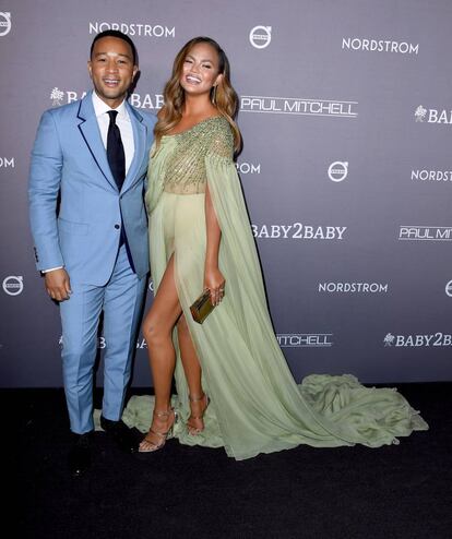 John Legend y Chrissy Teigen, en Culver City, California, el pasado 9 de noviembre.