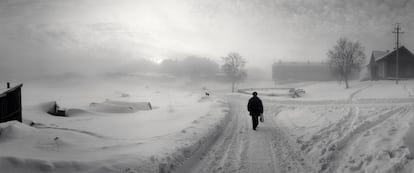 Solovki, Mar Blanco, Rusia, 1992. Fotografía incluida en la muestra 'Miniaturas' de Pentti Sammallahti.