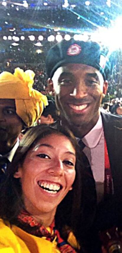 Mati Ortiz con Kobe Bryant