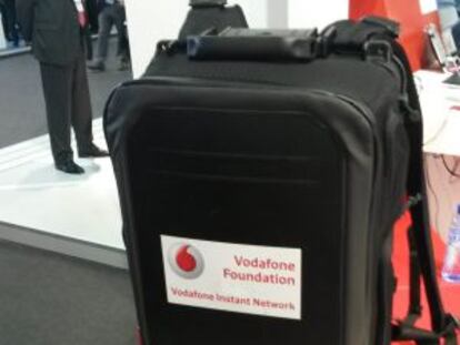 Mochila móvil de Vodafone para catástrofes