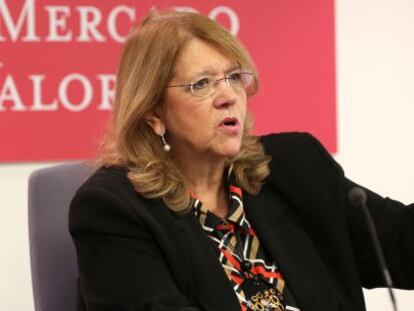 La presidenta de la Comisi&oacute;n Nacional del Mercado de Valores, Elvira Rodr&iacute;guez.