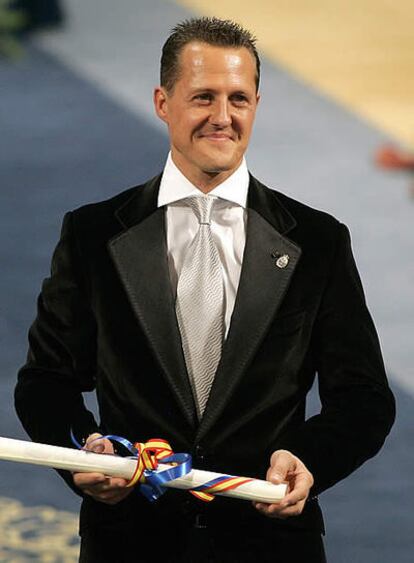 Michael Schumacher, tras recibir el premio