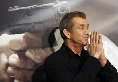 El actor Mel Gibson, durante el estreno en España de <i>Edge of Darkness</i>, el 1 de febrero.