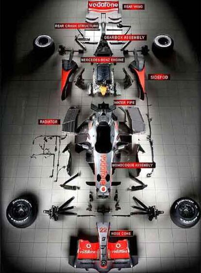 El MP4-23 de McLaren-Mercedes