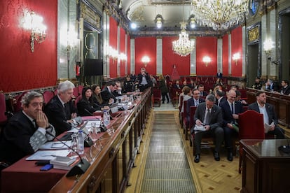 Imagen del juicio al 'proces' en el Supremo en 2019.
