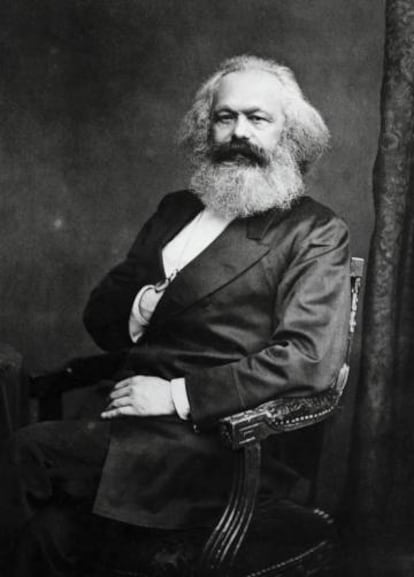 O filósofo e político Karl Marx (Trier, 1818 – Londres, 1883)