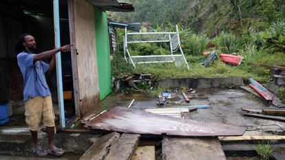 Destrozos dejados por el huracán María en Dominica en 2017.