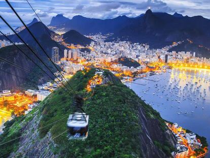 Vista do P&atilde;o de A&ccedil;&uacute;car, no Rio de Janeiro