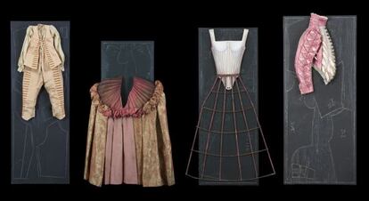 Vestuario de 'La fierecilla domada' expuesto en Moulins.