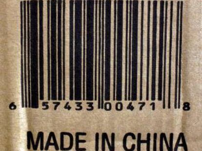 Etiqueta de &lsquo;Made in China&rsquo;.