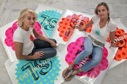 Las diseñadoras Sandra Figuerola y Zdenka Lara, en las instalaciones de Las Naves.