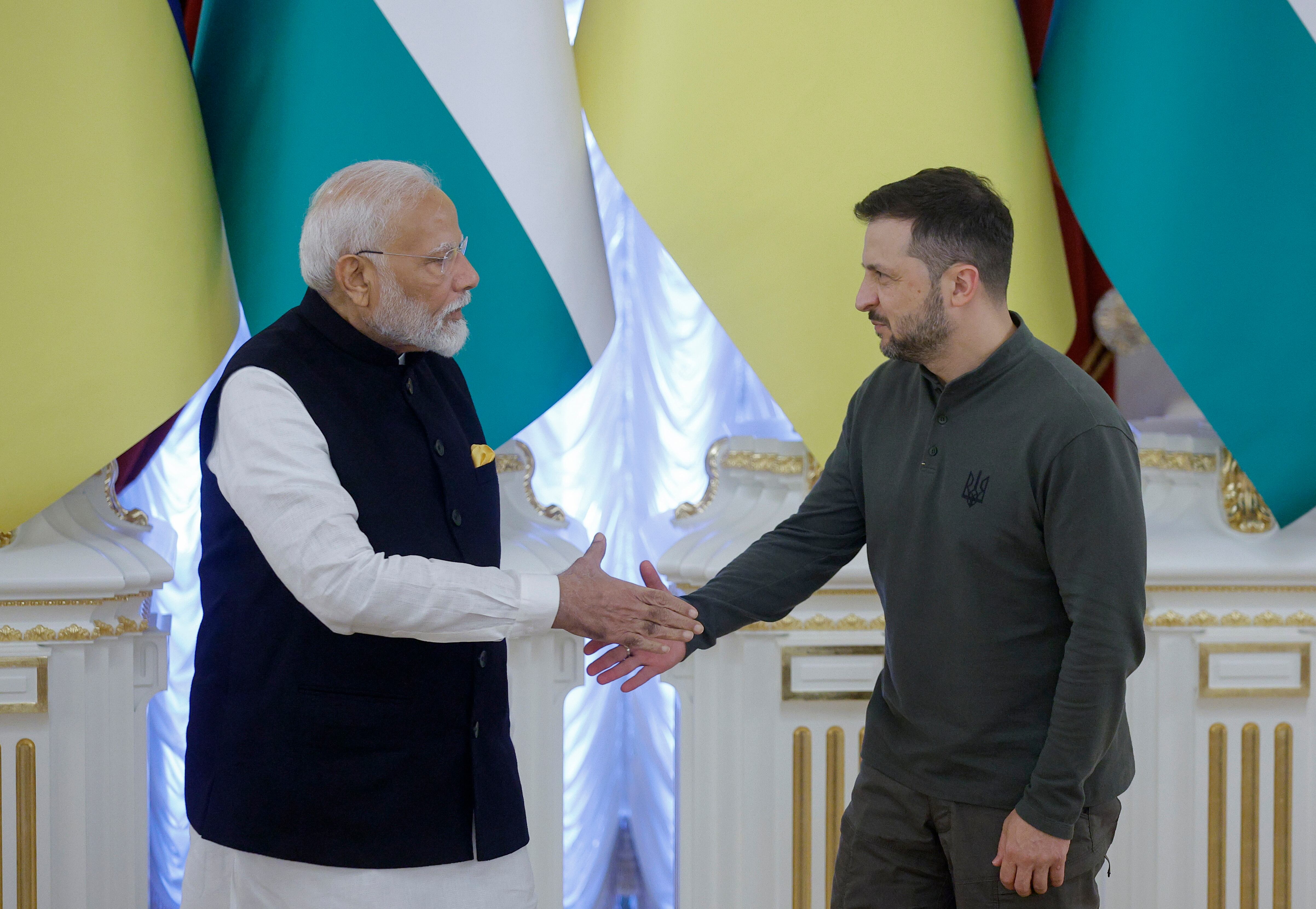 Modi se compromete en Kiev a implicarse en las negociaciones para finalizar la guerra 