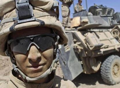 Un soldado estadounidense, después de patrullar en la provincia sureña de Helmand.