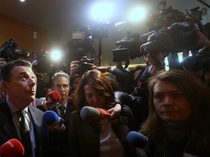 Ignacio González, hoy en la comisión de investigación.