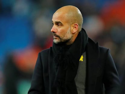 El entrenador del Manchester City, Pep Guardiola.