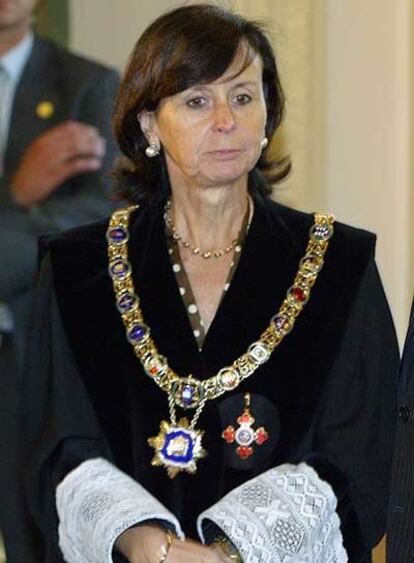 La presidenta del Tribunal Constitucional, María Emilia Casas.