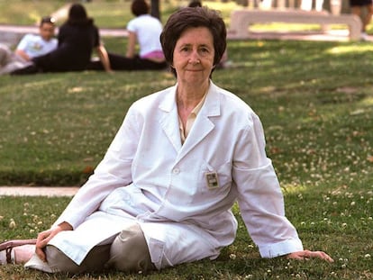 Margarita Salas, en Madrid en 2001.