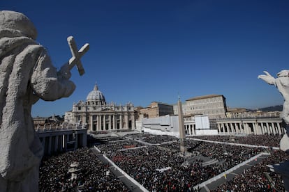 Imagen de archivo de la plaza San Pedro, en Ciudad del Vaticano.