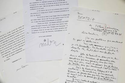 Correspondencia de Beatriz de Moura con Milan Kundera.