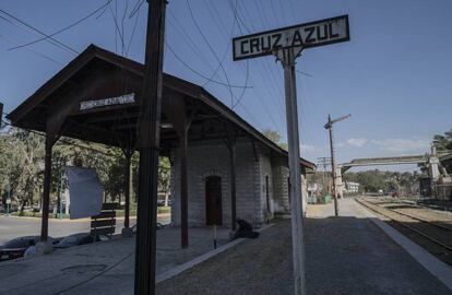 La estación de tren de Ciudad Cooperativa Cruz Azul.