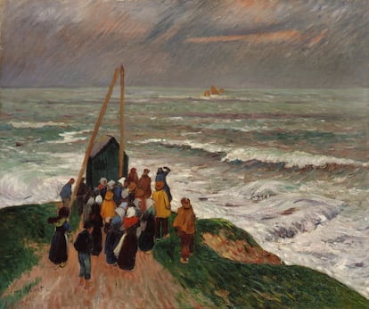 Henry Moret. 
'L’Attente du retour des pêcheurs' [Esperando el regreso de los pescadores], 1894.
Association des Amis du Petit Palais, Ginebra.
© Studio Monique Bernaz, Genève